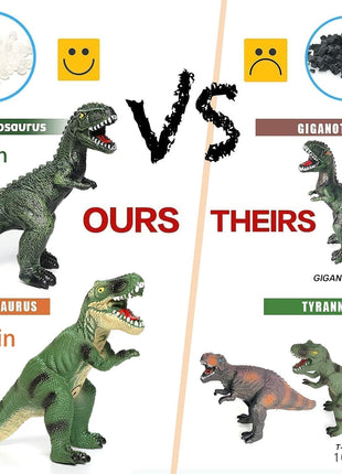 Gzsbaby 6 Piece Jumbo Dinosaur Toys for Kids 3-5 and Toddlers, Large Soft Dinosaur Toys for Lovers - Perfect Party Favors, Birthday Gifts