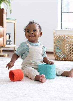 Lovevery, Nesting Felt Baskets (3), Perfect for Your Toddler Starting at 13 Months+
