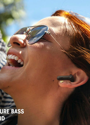 JBL Vibe Beam 2 - True Wireless Noise Cancelling Earbuds with JBL Pure Bass Sound & Smart Ambient technology, 4mics for crisp, clear calls, up to 40Hrs of Playback, IP54 Dust & Water resistant (Black)