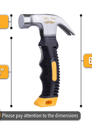 Mr. Pen- 8oz Small Magnetic Claw Nail Hammer for Women