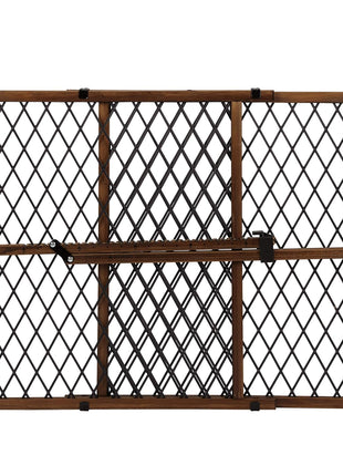 Position & Lock Adjustable Wood Baby Gate (Farmhouse Collection)