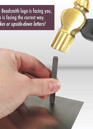 The Beadsmith Steel Design Stamps - Jewelry Stamping Tools, Bigfoot Design, 2.25 Inches w/ 6 mm Base