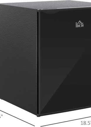 HOMCOM Mini Freezer Countertop Compact Upright Freezer 1.1 Cu.Ft Black | Removable Shelves, Reversible Door, Tabletop, Home, Dorm, Apartment, Office