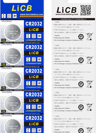 LiCB CR2032 3V Lithium Battery(10 Pack)