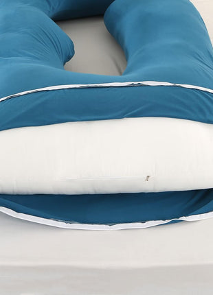 Jcickt Pregnancy Pillow for Sleeping,59 inch Maternity Pillow with Removable Washable Cover,U-Shaped Velvet Full Body Pregnant Pillow -Support for Backs,Legs, Belly, HIPS, Improve Sleep-Gray
