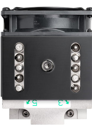 Silverstone Technology XE04-SP5 Black Fan Shroud 4U Server/Workstation CPU Cooler for Socket SP5, SST-XE04-SP5B