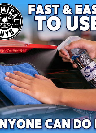 Chemical Guys Glass Cleaner Streak Free Window Spray - Works on Glass, Mirrors, Screens - Ammonia-Free, Safe on Tinted Windows, Car Windshield Cleaner for Trucks, SUVs, Home - 16 oz (Pack of 2)