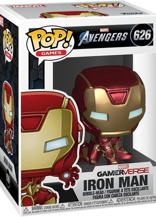 Funko POP! Marvel: Avengers Game - Iron Man (Stark Tech Suit) | Official Video Games Merch - Collectable Vinyl Figurine for Shelf Display - Birthday Gift Idea for Fans and Collectors
