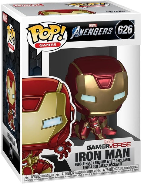 Funko POP! Marvel: Avengers Game - Iron Man (Stark Tech Suit) | Official Video Games Merch - Collectable Vinyl Figurine for Shelf Display - Birthday Gift Idea for Fans and Collectors