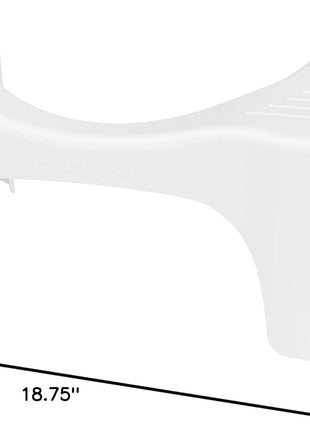 Squatty Potty Simple Curve Bathroom Toilet Stool 7" White | Squat Footrest Bathroom Stool for Improved Bowel Health and Natural Posture Lightweight with Sleek and Modern Design