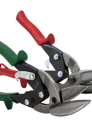 MIDWEST Aviation Snip Set - Left and Right Cut Offset Tinner Shears, Made in the USA - MWT-6510C