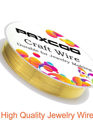 PAXCOO 6 Pack Jewelry Beading Wire for Jewelry Making Supplies and Craft (24 Gauge)