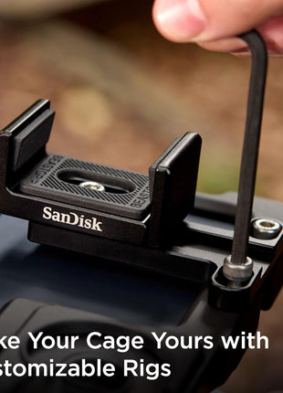 BEASTGRIP x SanDisk Beastcage iPhone 15 Pro Max Creator Kit - Includes iPhone 15 Pro Max Cage, Handle, and SSD Mount - Video Rig for Filming - SD3WLCC005-000T-WW