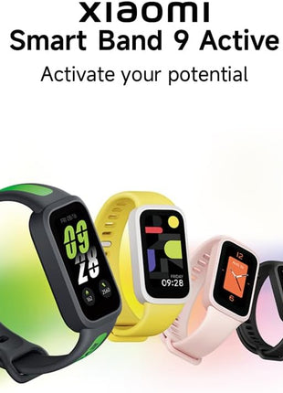XIAOMI Smart Band 9 Active Global Version 1.47'' Display 18-Day Battery Life Modes All-Day Health and Fitness Monitoring 5ATM (Black)