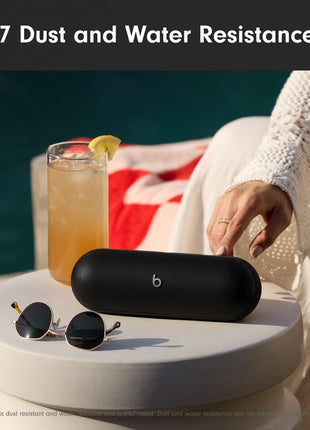 Beats Pill - Portable Bluetooth Speaker - Up to 24H Battery Life, Water Resistant, Bluetooth, Apple & Android Compatible, Seriously Loud Sound for Home, Outdoor and Travel - Matte Black