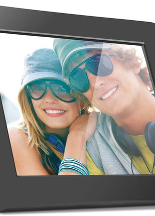 Aluratek 8 Inch LCD Digital Photo Frame with Auto Slideshow Using USB SD/SDHC (ADPF08SF) - Black