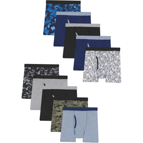 Hanes Boys And Toddler Underwear, Comfort Flex Comfortsoft Briefs, Multiple Packs Available Boxer, Multicolor - 10 Pack, Medium US