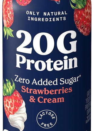 Chobani 20g Low Fat Greek Yogurt Drink Strawberries & Cream 10 fl oz
