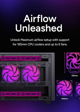 Cooler Master NR200 Mini-ITX PC Case, High Airflow, 330mm GPU Support