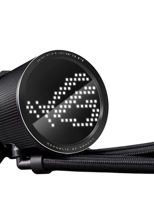 ASUS ROG RYUO III 240 ARGB All-in-one AIO Liquid CPU Cooler 240mm Radiator, Asetek 8th gen Pump Solution, Anime MatrixTM LED Display and ROG AF 12S ARGB Fan., 6 Year Warranty
