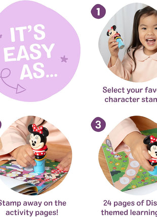 Melissa & Doug Sticker Wow!TM 24-Page Activity Pad and Sticker Stamper, 300 Stickers, Arts and Crafts Fidget Toy Collectible Character – Disney Minnie Mouse - for Kids Ages 3+ - FSC Certified