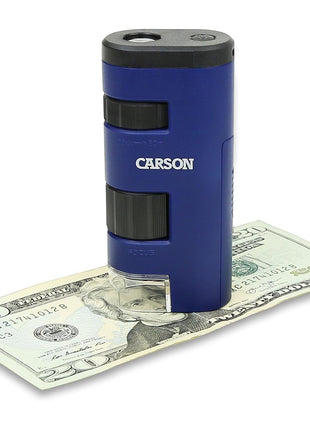 Carson Pocket Micro 20x-60x LED Pocket Microscope Handheld STEM Toy (MM-450)
