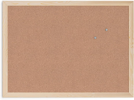 U Brands Cork Bulletin Board, 18 inch x 24 inch Inches, Light Birch Wood Frame (265U00-01)