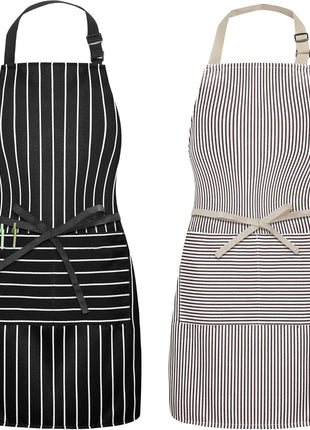 Syntus Apron for Men Women, Adjustable Cooking Kitchen Chef Aprons with 2 Pockets