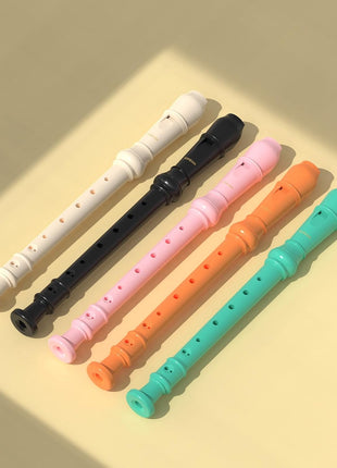 SDREAM Soprano Recorder Instrument for Kids and Adults - Beginner 8 Hole German Fingering Recorder Flute With Cleaning Rod, Packing Bag and Sheet Music (Orange)