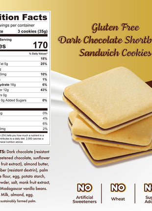 ChocZero Chocolate Cookies, Dark Chocolate Jolies ??Gluten Free, Sugar Free, 20 Crispy Chocolate Filled Keto Cookies Per Box, 8 Ounce