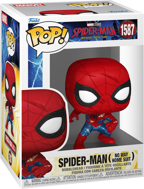 Funko POP! Marvel: Spider-Man Brand New Day - Spider-Man (No Way Home) | Official Merch - Collectable Vinyl Figurine for Shelf Display - Birthday Gift Idea for Fans and Collectors