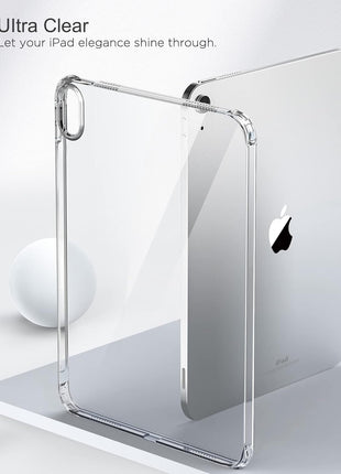 MoKo Clear Case for iPad (A16) 11th Generation 2025, Clear | for iPad 10th Gen 10.9 inch 2022, Light Soft TPU Anti-Scratch Ultra Clear Cover, Shockproof Transparent Flexible Back Cover