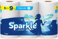 Sparkle Pick A Size Paper Towels, 3 Triple Rolls = 9 Regular Rolls, Everyday Value Paper Towel With Full And Half Sheets