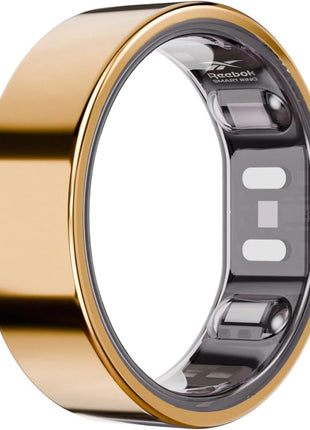 Reebok Smart Ring for Women or Men, Shiny Gold, Size 7 Fitness Ring