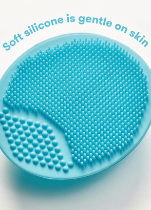 DermaFrida The SkinSoother Baby Bath Silicone Brush by Fridababy | Baby Essential for Dry Skin, Cradle Cap and Eczema (2 Pack)