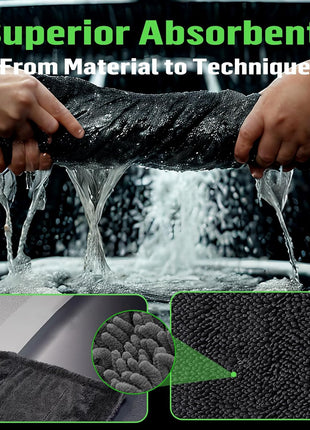 Deedlite Bath Wipes Shower Cleaning Cloths, Premium Car Drying Towel | Ultra Absorbent Twisted-Loop Design| Microfiber Towel for Car, Shower Cabin, Household