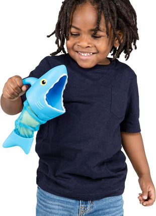 Melissa & Doug Sunny Patch Spark Shark Fish Hunt Pool Game With 2 Nets and 6 Fish to Catch