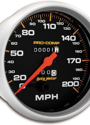 AUTO METER 5156 Pro-Comp Mechanical in-Dash Speedometer