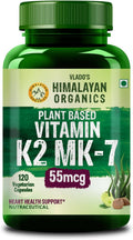 Himalayan Organics Organics Plant-Based Vitamin K2 Supplement Supports Stronger Bone & Heart Health - 120 Veg Capsules