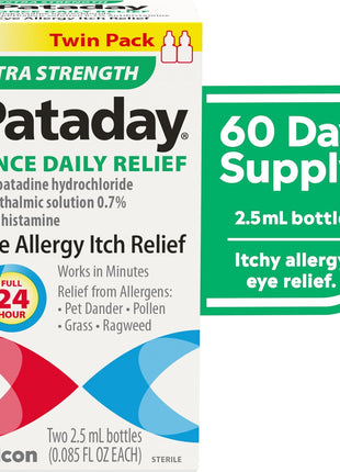 Pataday Once Daily Relief Extra Strength Relief 2.5ml, 2 Count