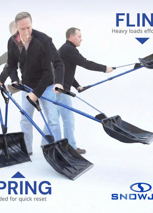 Snow Joe Snow Shovel with 18-Inch Blade and Assist Handle, 3.5 Lbs - Heavy-Duty Lightweight Shoveling Tool for Ice Removal, Shovelution SJ-SHLV01