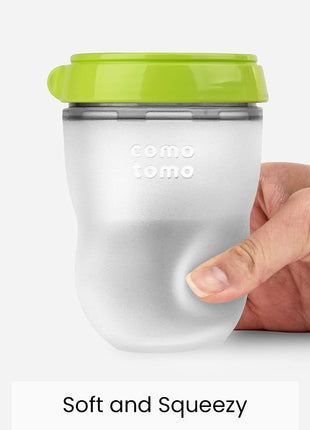 Comotomo Baby Bottle Double Pack, Green, 8oz