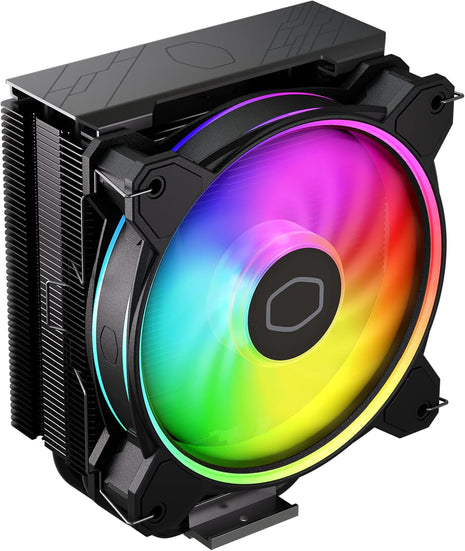 Cooler Master Hyper 212 Halo ARGB CPU Air Cooler – 120mm High Performance PWM Fan, 4 Copper Heat Pipes, Sleek Design Top Cover, Low Noise & Easy Installation, AMD AM5/AM4 & Intel LGA 1851/1700, Black