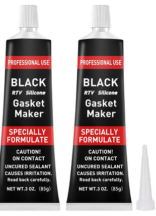 1DFAUL RTV Silicone Gasket Maker, High Temp Silicone Resist Oil, Black,170g | Anti-Freeze RTV Silicone Sealant for Engines, Gearboxes, Pumps, Superchargers