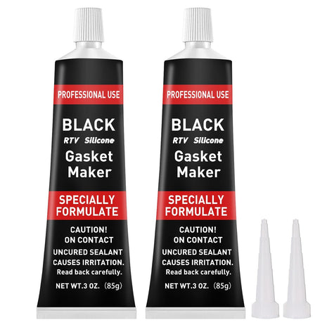 1DFAUL RTV Silicone Gasket Maker, High Temp Silicone Resist Oil, Black,170g | Anti-Freeze RTV Silicone Sealant for Engines, Gearboxes, Pumps, Superchargers