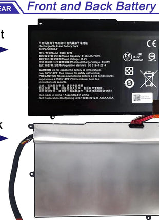 7WNW1 Laptop Battery Replacement for Dell Latitude 5420 5424 Rugged, Extreme P85G P86G P137G P137G001 P137G002 P85G001 P86G001 Series DMF8C GK3D3 6NNCF DP3KF DMF0C 07WNW1 451-BCHV 11.4V 51Wh 4342mAh