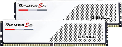 G.SKILL Ripjaws S5 Series DDR5 RAM (Intel XMP 3.0 & AMD Expo) 32GB (2x16GB) 5200MT/s CL40-40-40-83 1.10V Desktop Computer Memory U-DIMM - Matte White (F5-5200J4040A16GX2-RS5W)