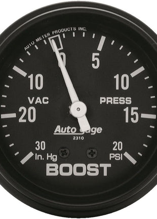 AUTO METER 2310 Autogage Boost-Vac/Pressure Gauge 2.625 in.