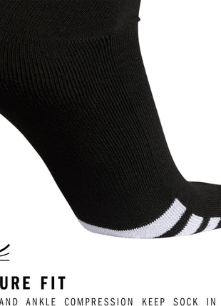 adidas Rivalry Soccer Men and Women, Workout Socks-Over The Calf, Black/White, M