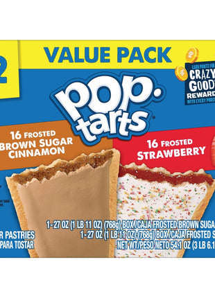 Pop-Tarts Toaster Pastries, Breakfast Foods, Kids Snacks, Variety Pack, 54.1oz Box (32 Count)